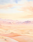 Papier Peint Paysage - Désert Rosée
