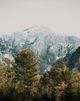 Papier Peint Panoramique - Col De Montagne Enneigée