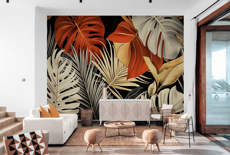 Papier Peint Exotique - Feuillage Tropical
