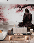 Papier Peint Japonais - Samouraï Méditation