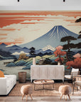 Papier Peint Japonais - Montagnes En Automne