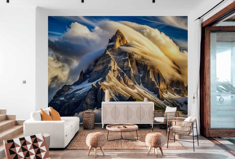 Papier Peint Illustration - Montagne Imposante
