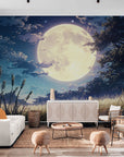 Papier Peint Japonais - Pleine Lune Mystique