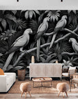 Papier Peint Jungle Tropicale - Ambiance Sombre Avec Animaux