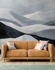 Papier Peint Aquarelle - Paysage Montagneux