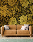 Papier Peint Art & Déco - Motifs Floraux Dorés