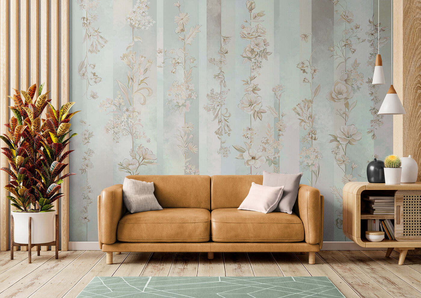 Floral Wallpaper - Pastel Elegance