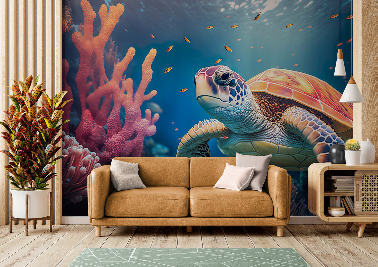 Papier Peint Art & Déco - Marbrure Pastel