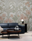 Papier Peint Vintage - Motif Fleuri