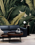 Papier Peint Vintage - Feuillage De Plantes Tropicales