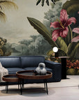 Papier Peint Vintage - Paysage Tropical