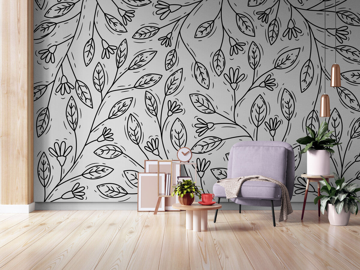 Black and White Wallpaper - Buds