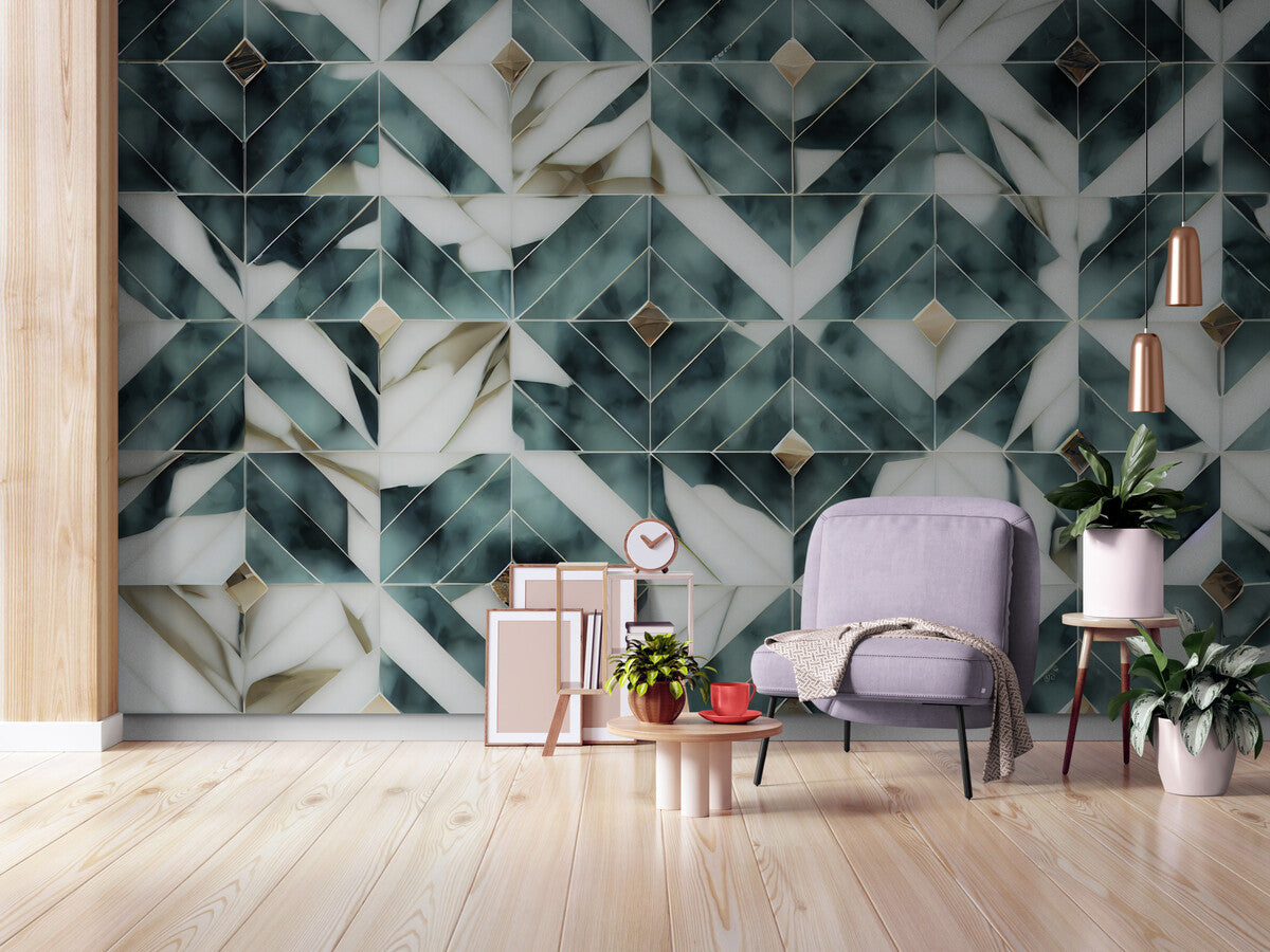 Geometric Wallpaper - Luxurious Marble