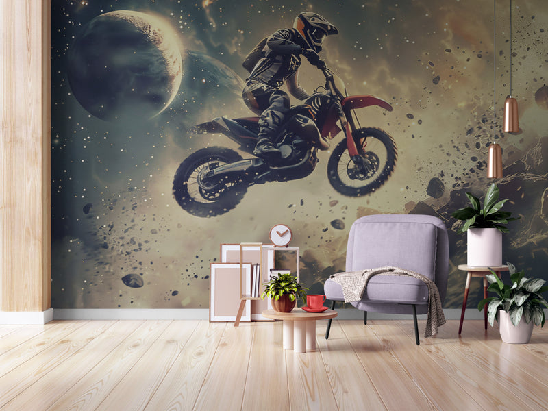 Papier Peint Enfant - Moto Cross