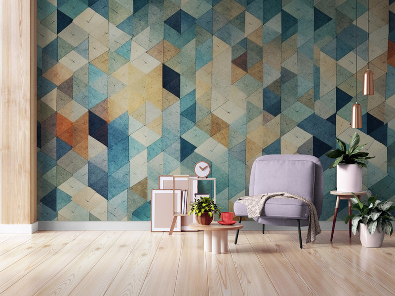 Papier Peint Moderne - Mosaïque Abstraite