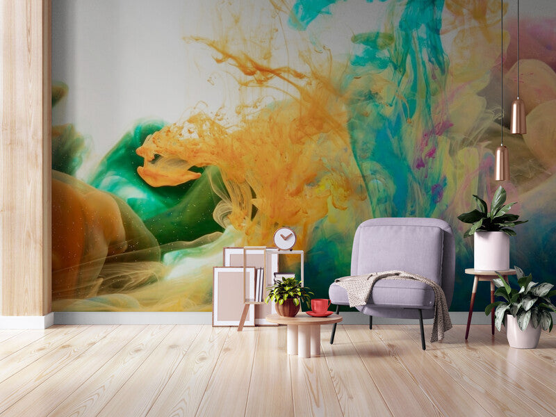 Papier Peint Abstrait - Mirage De Couleurs