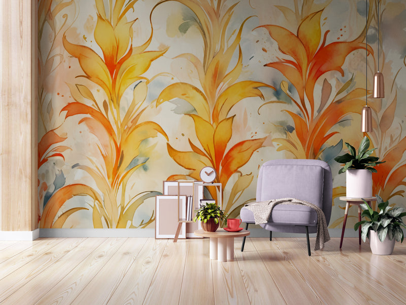 Papier Peint Moderne - Feuillage Design Contemporain