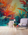 Papier Peint Vintage - Plantes Tropicales Classiques