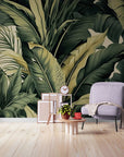 Papier Peint Vintage - Feuillage De Plantes Tropicales