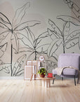 Papier Peint Vintage - Bananiers