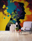 Papier Peint Abstrait - Ombres Artistiques