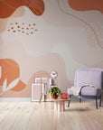 Papier Peint Moderne - Graphique Terracotta