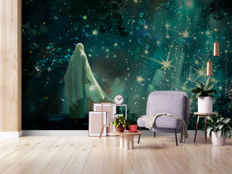 Papier Peint Enchanté - Fée Magique