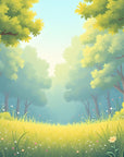 Forest wallpaper – Gentle enchanted clearing