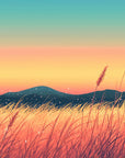 Landscape wallpaper – Golden field in the wind
