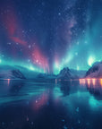 Landscape wallpaper – Icy Northern Lights