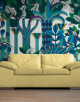 Papier Peint Abstrait - Forêt Tropicale Luxuriante