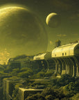 Papier Peint Science-Fiction - Colonies Interstellaires