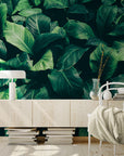 Foliage Wallpaper - Large Green Leaves