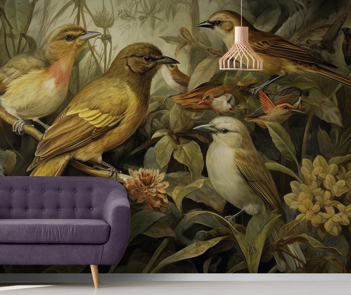 Animal Wallpaper - Songbirds in the Jungle