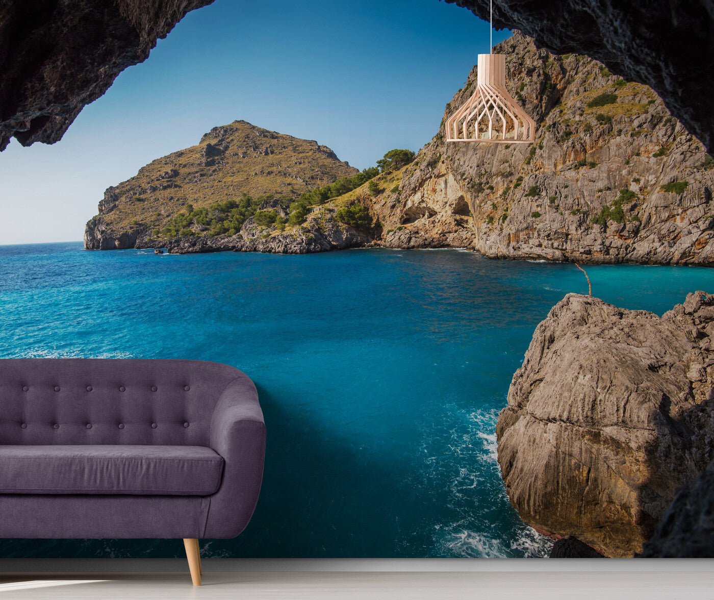 Papier Peint Paysage - Falaises Marines