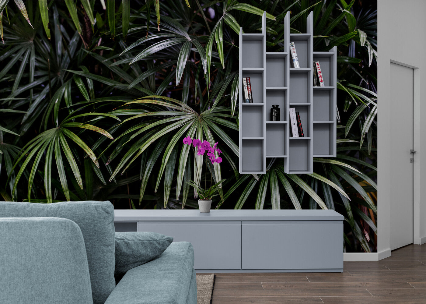 Papier Peint Feuillage - Jungle Tropicale Profonde