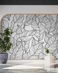 Papier Peint Abstrait - Feuillage Artistique