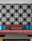 Geometric Wallpaper - Retro Patterns in Black and White