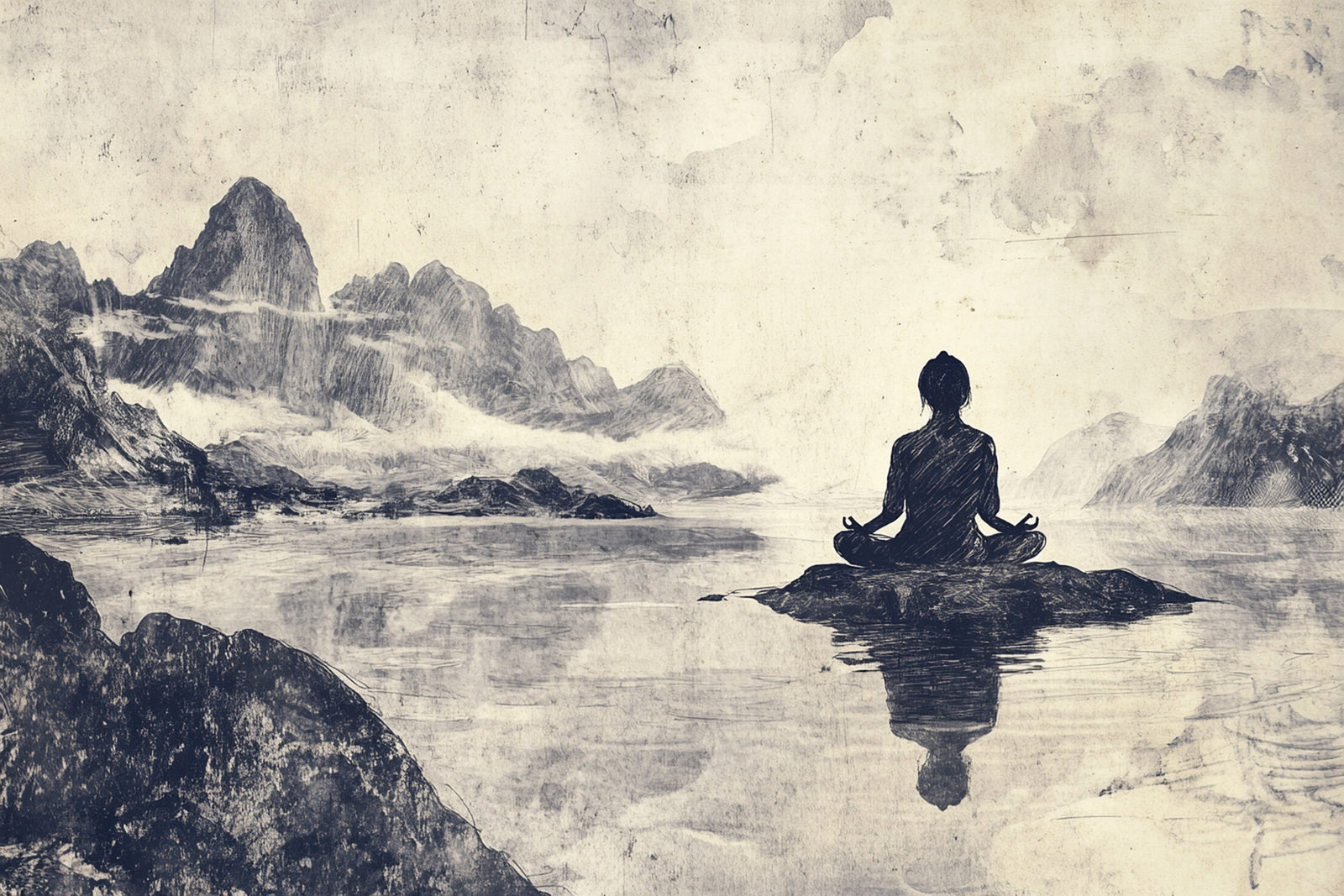 Papier peint Bien-être – Méditation silencieuse