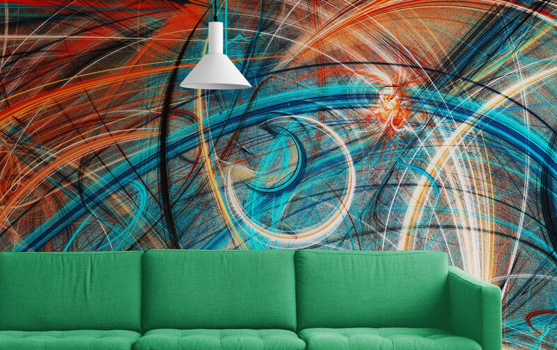 Papier Peint Abstrait - Tourbillons Artistiques