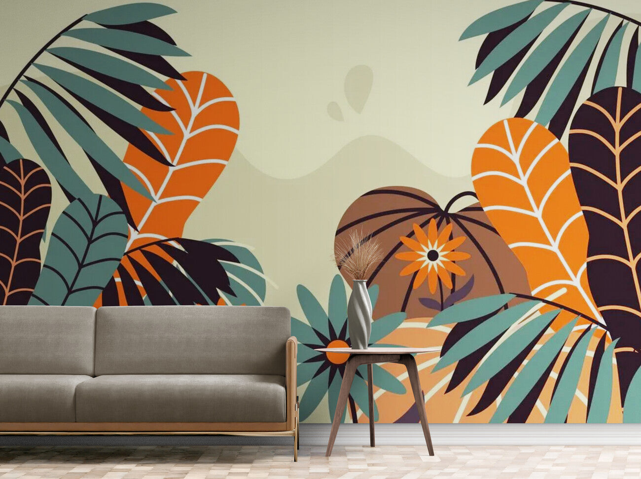 Tropical Wallpaper - Colorful Abstract Leaves