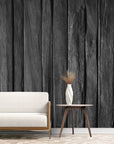 Papier Peint Bois - Planches Grises