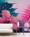 Papier Peint Design - Paysage Tropical