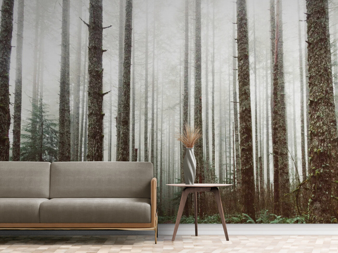 Forest Wallpaper - Misty Pines