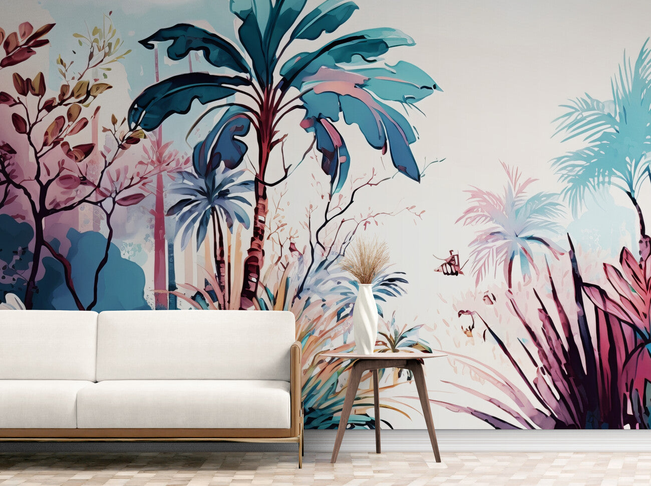 Landscape Wallpaper - Cloudy Sky over Forest