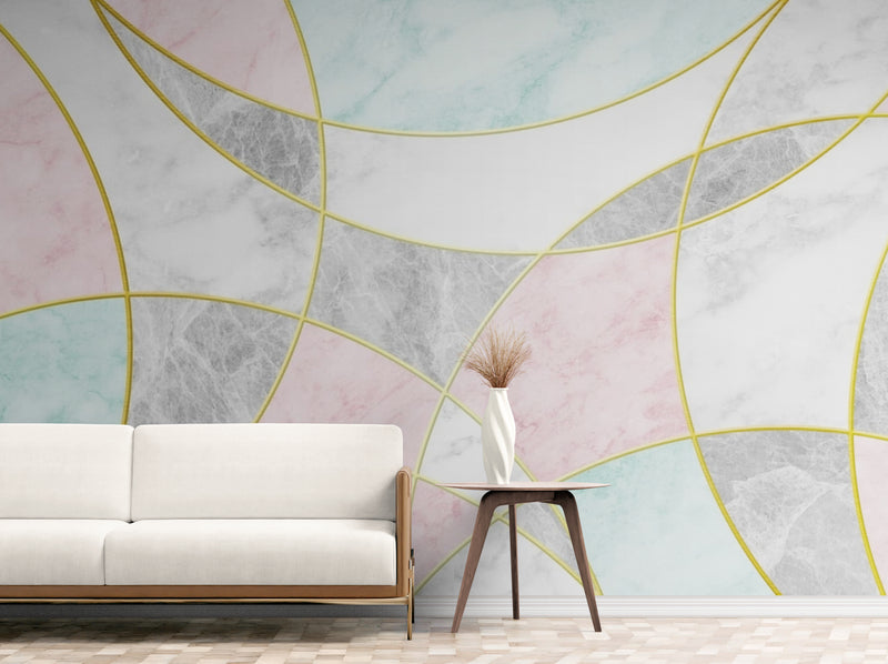 Papier Peint Design - Géométrique Marbre