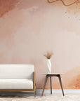 Papier Peint Art & Déco- Rose Terracotta