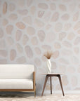 Papier Peint Imitation - Galets Roses Naturels