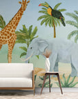 Papier Peint Enfant - Safari Amusant