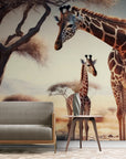 Animal Wallpaper - Giraffes under the Acacia